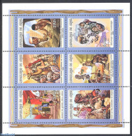 Niger 2001 African History 6v M/s, Mint NH, History - Science - Transport - History - Education - Ships And Boats - Schiffe