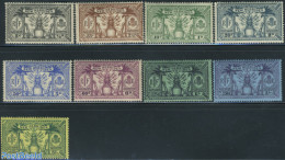 New Hebrides 1925 Definitives 9v E, Unused (hinged) - Unused Stamps