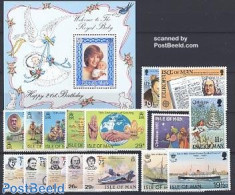 Isle Of Man 1982 Yearset 1982 (16v+1s/s), Mint NH, Various - Yearsets (by Country) - Ohne Zuordnung