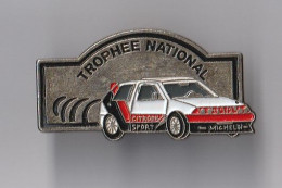 PIN'S THEME RALLYE  CITROEN AX  SPORT  TROPHEE NATIONAL  MICHELIN  TOTAL - Rallye