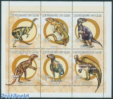 Mali 2000 Preh. Animals 6v M/s (6x490f), Mint NH, Nature - Prehistoric Animals - Préhistoriques