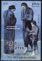 Maldives 2003 Picasso/Tragedy S/s, Mint NH, Art - Modern Art (1850-present) - Pablo Picasso - Paintings - Maldives (1965-...)