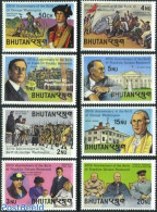 Bhutan 1982 Washington, Roosevelt 8v, Mint NH, History - American Presidents - Churchill - Sir Winston Churchill