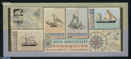 Australia 1992 Genova 92 S/s, Mint NH, Transport - Philately - Ships And Boats - Unused Stamps