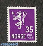 Norway 1937 35o, WM Posthorn, Stamp Out Of Set, Mint NH - Neufs