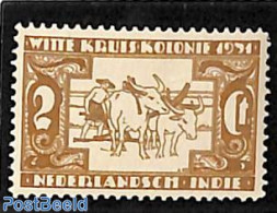 Netherlands Indies 1931 2c, Stamp Out Of Set, Mint NH, Nature - Various - Cattle - Agriculture - Agricoltura