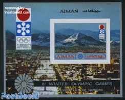 Ajman 1971 Olympic Winter Games S/s Imperforated, Mint NH, Sport - Olympic Winter Games - Adschman