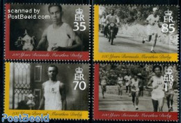 Bermuda 2009 100 Years Marathon Derby 4v, Mint NH, Sport - Transport - Athletics - Marathons - Motorcycles - Athletics