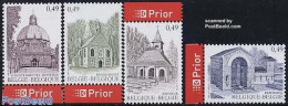 Belgium 2004 Tourism, Pelgrimages 4v+Prior Tabs, Mint NH, Religion - Various - Churches, Temples, Mosques, Synagogues .. - Unused Stamps