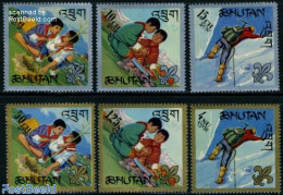 Bhutan 1967 Scouting 6v, Mint NH, Sport - Mountains & Mountain Climbing - Scouting - Climbing