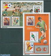 Bolivia 1982 World Cup Football 2 S/s, Mint NH, Sport - Football - Bolivien
