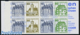 Germany, Berlin 1980 Castles Booklet (Ebel/Schneider), Mint NH, Stamp Booklets - Art - Castles & Fortifications - Unused Stamps