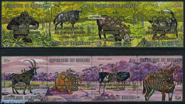 Burundi 1971 Olympic Games 2x4v [:::], Mint NH, Nature - Sport - Animals (others & Mixed) - Birds - Cat Family - Monke.. - Sonstige & Ohne Zuordnung
