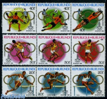Burundi 1980 Olympic Games 3x3v [::], Mint NH, Sport - Football - Olympic Games - Sport (other And Mixed) - Altri & Non Classificati