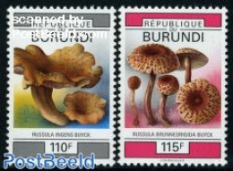 Burundi 1993 Mushrooms 2v, Mint NH, Nature - Mushrooms - Pilze
