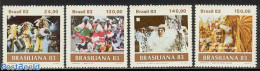 Brazil 1983 Brasiliana 4v, Mint NH, History - Performance Art - Various - Music - Folklore - Ongebruikt
