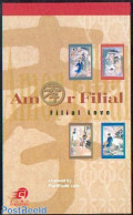 Macao 2002 Love Filal Booklet, Mint NH, Nature - Fish - Stamp Booklets - Art - East Asian Art - Paintings - Ongebruikt