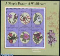 Micronesia 2000 Wild Flowers 6v M/s, Mint NH, Nature - Flowers & Plants - Mikronesien