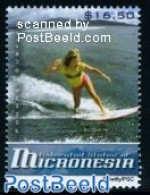 Micronesia 2008 Definitive, Surfing 1v, Mint NH, Sport - Fun Sports - Sport (other And Mixed) - Micronésie