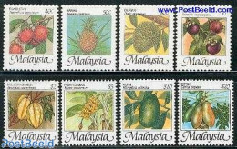 Malaysia 1986 Fruits 8v, Mint NH, Nature - Fruit - Obst & Früchte