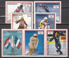 Olympia 1992 :  Paraguay  5 W ** - Winter 1992: Albertville