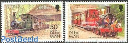 Isle Of Man 1992 Railways 2v (with Year 1992), Mint NH, Transport - Railways - Trains