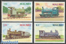 Malawi 1987 Locomotives 4v, Mint NH, Transport - Railways - Trains