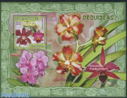 Mozambique 2007 Orchids S/s, Mint NH, Nature - Flowers & Plants - Orchids - Mozambique