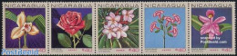 Nicaragua 1967 Flowers 5v [::::], Mint NH, Nature - Flowers & Plants - Roses - Nicaragua