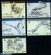 New Zealand 2010 Ancient Reptiles 5v, Mint NH, Nature - Prehistoric Animals - Unused Stamps