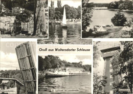72341688 Woltersdorf Erkner Schleuse Schleusenbruecke Liebesquelle Segelboot Zel - Sonstige & Ohne Zuordnung