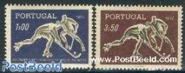 Portugal 1952 Hockey 2v, Mint NH, History - Sport - Europa Hang-on Issues - Hockey - Sport (other And Mixed) - Neufs
