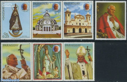 Paraguay 1983 Pope John Paul II 7v, Mint NH, Religion - Pope - Religion - Papes
