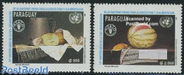 Paraguay 1995 FAO 2v, Mint NH, Health - Food & Drink - Alimentazione