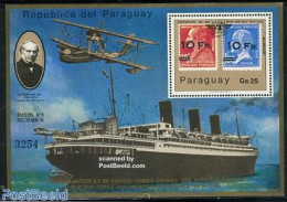 Paraguay 1979 Sir Rowland Hill S/s, French Stamps, Mint NH, Transport - Sir Rowland Hill - Stamps On Stamps - Aircraft.. - Rowland Hill