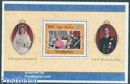 Seychelles 1997 Golden Wedding S/s, Mint NH, History - Kings & Queens (Royalty) - Familles Royales