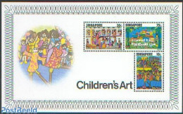 Singapore 1977 Children Drawings S/s, Mint NH, Art - Children Drawings - Andere & Zonder Classificatie