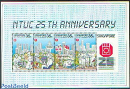 Singapore 1986 NTUC S/s, Mint NH, Science - Computers & IT - Computers