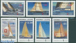 Sierra Leone 1987 Americas Cup 7v, Mint NH, Sport - Transport - Sailing - Sport (other And Mixed) - Ships And Boats - Sailing