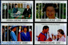 Sierra Leone 1991 Elizabeth Birthday 4v, Mint NH, History - Kings & Queens (Royalty) - Royalties, Royals