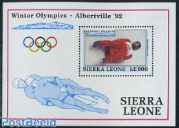 Sierra Leone 1992 Olympic Games S/s, Rodeln, Mint NH, Sport - Olympic Winter Games - Andere & Zonder Classificatie