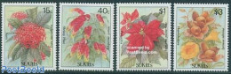 Saint Kitts/Nevis 1988 Flora 4v, Mint NH, Nature - Flowers & Plants - Andere & Zonder Classificatie