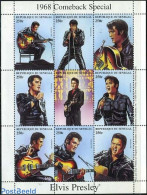 Senegal 1999 Elvis Presley 9v M/s, Mint NH, Performance Art - Elvis Presley - Music - Popular Music - Elvis Presley