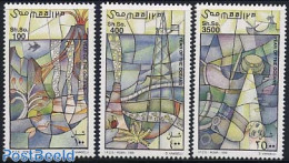 Somalia 1998 Int. Ocean Year 3v, Mint NH, History - Nature - Transport - Geology - Fish - Ships And Boats - Poissons