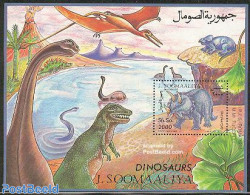 Somalia 1993 Prehistoric Animals S/s, Mint NH, Nature - Prehistoric Animals - Préhistoriques