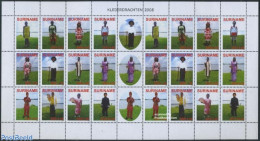 Suriname, Republic 2008 Costumes M/s (with 2 Sets), Mint NH, Various - Costumes - Bridges And Tunnels - Kostüme