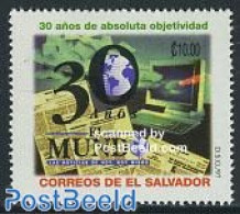 El Salvador 1997 El Mundo Newspaper 1v, Mint NH, History - Newspapers & Journalism - Salvador