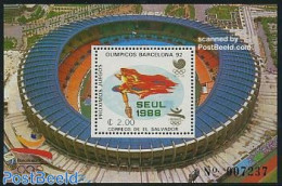 El Salvador 1988 Olympic Games S/s, Mint NH, Sport - Olympic Games - Salvador
