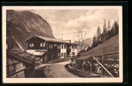 AK Ramsau B. Berchtesgaden, Gasthaus U. Pension Schwarzbachwacht  - Berchtesgaden