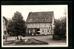 AK Gieselwerder A. Weser, Blick Auf Gaststätte Stucke  - Other & Unclassified